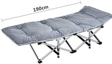 Lettino Prendisole Sedie da Giardino Letto Singolo Pieghevole, Ufficio Pausa Pranzo Letto reclinabile Semplice Letto da Campeggio Accompagnamento Staffa Incrocio Rinforzato (Colore, Blu), Grigio