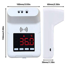Hemoton Fissato Al Muro Della Fronte Termometro Senza Contatto Digitale Indicatore di Temperatura con Display Digitale LCD E Allarme Febbre Del Corpo per La Scuola E in Ufficio Senza