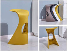 Suge Bar Sedie Colazione Cucina sgabelli da Bar Sgabello Set Sgabello da Bar Sgabello Alto Sgabello Colazione Sgabello da Bar di 2 Pezzi Multicolori Sgabello da Bar Bianco (Color : Yellow)