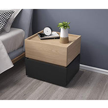 Comodino Nordic Moderno e Minimalista Camera da Letto Creativa Deposito in Legno Deposito Armadietto angolare Carico 400 kg-40 * 50 * 50 cm FANJIANI