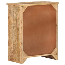 vidaXL Legno Massello di Mango Grezzo Credenza Madia Mobile Basso Armadio Armadietto Mobili Arredo Arredamento Cassapanca Portaoggetti 59x35x75 cm