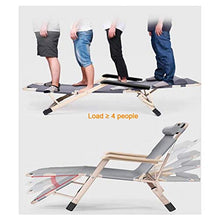 Hyua Sedia reclinabile Zero Gravity Sedia da salotto pieghevole, cuscino in cotone, per prato, piscina, giardino, spiaggia, può sopportare 181,4 kg (con cuscino per la testa)