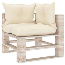 SKM Set Divani da Giardino Pallet 5 pz con Cuscini in Legno di Pino (126.54kg) -6343