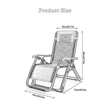 JFFFFWI Sedia Pieghevole Zero Gravity Sedia Pieghevole da Giardino Sedia Sdraio Zero Gravity per Giardino, Sedia a Sdraio Pieghevole Reclinabili Pieghevoli Metallo Resistente Lettino reclinabile por