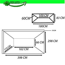 freigarten.de - Tetto di ricambio per gazebo 3 x 4 m, impermeabile, materiale: PVC Panama Soft 370 g/m² ultra spesso, modello 5