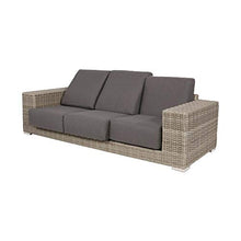 Angolo Salotto 6 posti in Look Rattan in Taupe - Loungeset Wego