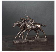 GLKHM Statuette Ornamento Statua Statua di Retro Statue Decoration Office Wine Cabinet Portico Office Home Decoration Crafts-C_See_Picture