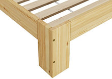 Erst-Holz Elegante Matrimoniale-Francese 140x200 in Pino Laccato con doghe rigide 60.67-14-Tina