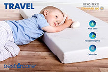 BestCare materasso da viaggio 140x70 x8cm campeggio schiuma lettino pieghevole non richiede lenzuola rivestimento in aloe vera traspirante con canali di ventilazione