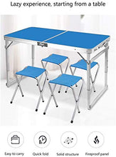CASTOR Tavolo da Picnic all'aperto Tavolo da Campeggio Pieghevole, Tavolo da Esterno Piccolo Materiale Portatile in Alluminio Leggero, Picnic e Barbecue Spiaggia Coperta BBQ Party Table