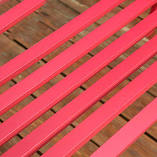 LXLH Panca da Giardino Sedia da Giardino Panchina per Il Tempo Libero Sedia da Parco Sedia da Giardino Tavolo e Sedia da Giardino Terrazza Giardino in Ferro battuto Balcone Panchina Doppia Rosso