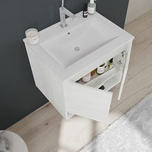 Kiamami Valentina ARREDO BAGNO SOSPESO 60CM CON ANTE E VANO A GIORNO BIANCO | VENEZIA