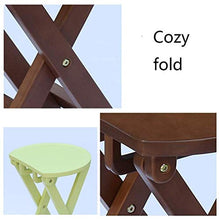 AJH-Sgabelli da Bagno Sedie Pieghevoli Multiuso Gomma Legno Antiscivolo Cuscinetto anticorrosivo Forte Moda Portatile Creativo Bar Cambia Scarpe Cibo