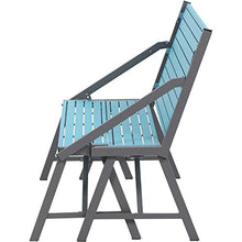 Siena Mybalconia 980942 Flip Flop Bench, Antracite/Sky Blue Acciaio/Antracite/Sky Blue