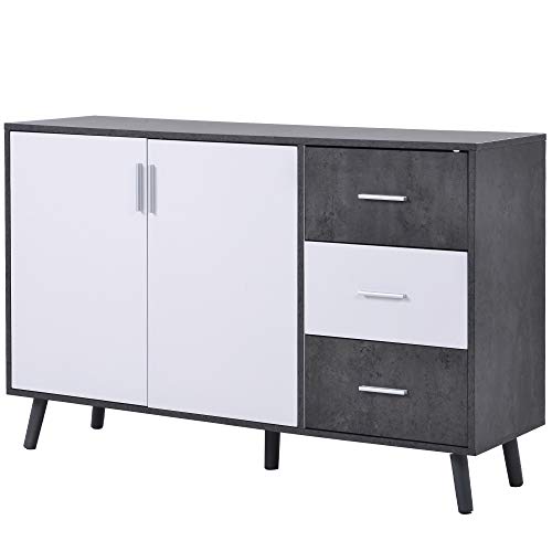 Sideboard Cassettiera Armadietto Cabinet Di Stoccaggio Della Credenza Del Salotto Del Legno Con 3 Cassetti Del Cassettiera Del Cassettone Dell'armadio Dell'armadio Dell'armadio Della Cucina Di Grande