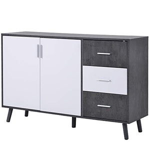 Sideboard Cassettiera Armadietto Cabinet Di Stoccaggio Della Credenza Del Salotto Del Legno Con 3 Cassetti Del Cassettiera Del Cassettone Dell'armadio Dell'armadio Dell'armadio Della Cucina Di Grande