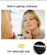 Specchio retroilluminato a LED, Specchio per Trucco Illuminato da Bagno, antiappannamento + Tocco + Tempo/Temperatura, Verticale/Orizzontale