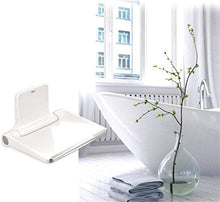 Accessori da bagno - Posti a sedere sgabello da doccia a parete montato girevole seduta con le braccia con Back Bath Chair antiscivolo pieghevole parete doccia Sgabelli Parete doccia Sedile sgabello (
