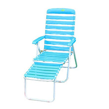 FACAZ Sedia a Sdraio per Esterni in plastica, Sedia Pieghevole da Ufficio Sedia da Giardino per Esterni Siesta Chaise Longue Sedia Pieghevole Cool Blue