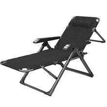 SHUAIIJUAN Sedia per il tempo libero domestico Sdraio pieghevole Prato sedie a sdraio da giardino Chaise Lounge sedia reclinabile Sedia da giardino regolabile Chair nero di ponte for campeggio Patio B