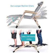SHUAIIJUAN Sedia per il tempo libero domestico Reclinabile da giardino Sedia pieghevole Sdraio da spiaggia Sedia a sdraio con bracciolo pieghevole regolabile Poltrona reclinabile con Headrest- patio e