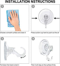 Angou, ganci a ventosa, per porta del bagno, porta in vetro, da appendere a ventose, utensili da cucina, borsa, chiavi, appendiabiti, portasciugamani (6 pezzi, piccolo)