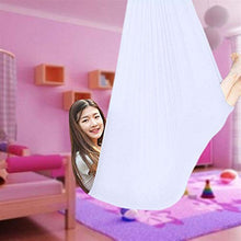 LICHUXIN - Amaca sensoriale per bambini, per terapia interna, dondolo, coccola, dondolo, effetto calmante sul bambino con esigenze speciali (colore: bianco, dimensioni: 100 x 280 cm)