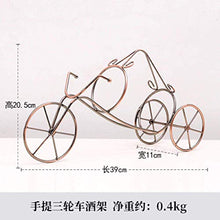 LHQ-HQ Vino Decorazioni Arte Artigianato Triciclo espositore in Ferro battuto Stare Soggiorno Decorazione della casa Wine Rack 4