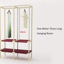 TWDYC Armadio Semplice Gabinetto Steel Tube Bold Ispessimento casa Assemblea Armadio Guardaroba Dormitorio