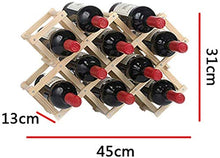 Portabottiglie in Legno Rosso 10 Portabottiglie Mount Bar Display Mensola Pieghevole Portabottiglie in Legno Alcool Neer Care Portabottiglie J1031, HJJ
