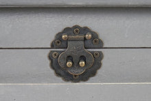 Serie Vintage portabottiglie per vini Lucan legno paulonia 31x48x94cm ~ grigio