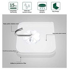 Premium Wall Hooks, 15 Kg (MAX) Heavy-Duty Self-Adhesive Hooks, Nail Free Transparent Seamless Hooks, Waterproof and Oilproof, Suitable for Bathroom Kitchen Reusable Utility Hooks -20 Pieces