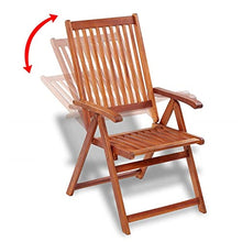 vidaXL 2X Legno di Acacia Sedie Esterno Pieghevoli Giardino Terrazzo Seggiole