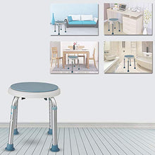 Sgabello da doccia Sedia da doccia Sgabello da doccia girevole a 360 ° Sgabello da doccia Altezza 8 Sedia da doccia regolabile per sedia da casa, sedia da scrivania, sedia da pranzo, sedia da doccia