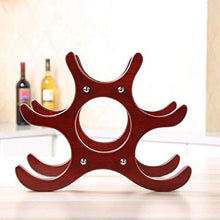 YGB Portabottiglie Vino, portabottiglie da Vino da appoggio Armadietto da appoggio per ripiano da Tavolo Espositore 6 Bottiglie per Ristorante Bar Party