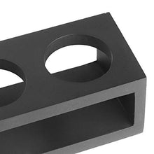 Black Wooden Wood Wood Glass Scack Supporti Supporto per Home Bar Restaurant Restaurant Uso Nero Dritto 6 Buche