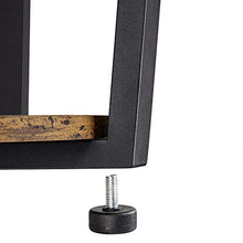 Yaheetech Set 2 Tavolini da Camera da Letto Tavolini Laterali da Salotto a 2 Ripiani Coppia Comodini Vintage Industriale Tavolino Rotondo da Divano per Salotto Soggiorno