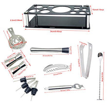 Wenzhihua Set di Miscelazione per Cocktail 750 / 600ml Boston Boston Cocktail Shaker Set in Acciaio Inox Cocktail Reading Set con Supporto per VinoStrumento A Barre