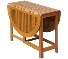 Tavolo da Giardino, Richiudibile, Salvaspazio, Tavolino Pieghevole in Legno di Acacia Oliato, Facile da Pulire, Ideale per Balcone, Terrazzo 130 x 90 x 72 cm (Naturale)
