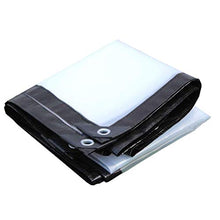 MTYLX Outdoor Multifunzionale Incatramata, Heavy Duty Bianco All'Aperto Scopo Di Copertura Impermeabile Strato a Terra Multi Trasparente per Calcinaccio Campeggio con Occhielli Rinforzati e Bordi,B,2