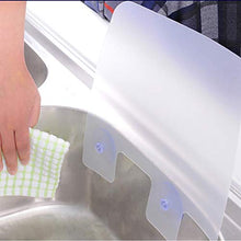 BESTonZON 1PC Resina Sucker Bacino Lavello Acqua Splash Guard Anti-Splash Splashproof Deflettore per Cucina di casa Bagno
