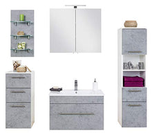 Set di mobili da bagno SANTINI 75 (5 pezzi) grigio cemento