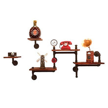 MoDi Wine Rack Retro Style Industriale Tubo di Acqua a Parete Vino Rack