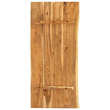vidaXL Legno Massello di Acacia Piano per Lavabo Bagno Ripiano per Lavello Rustico Mensola per Lavandino Accessori per Bagno 140x55x2,5 cm