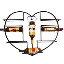 PZW Cremagliera Del Vino Semplice e Creativa Arte Del Ferro Stile Retrò Decorazione Bar Caffè Appeso a Parete Espositore per Vino
