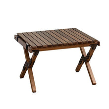 Tavolo pieghevole per esterni in legno di faggio, tavolo da campeggio quadrato in legno, tavolo da giardino, terrazza, 60 x 45 cm, adatto per attività all'aperto e all'aperto