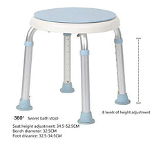Sgabello da Doccia Bagno regolabile Sgabello rotondo Sedia da doccia alluminio durevole Leg strumento gratuito antiscivolo sgabello da bagno Sgabello per Piedini in Gomma Antiscivolo per Mobilità