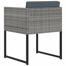 Tidyard Set 13 pz da Pranzo da Giardino in Polyrattan Grigio,Set Tavolo e Sedie da Giardino per Esterno in Polyrattan,Set Tavolo in Vetro e 8 Sedie con Braccioli e 4 Sgabelli da Giardino per Esterno