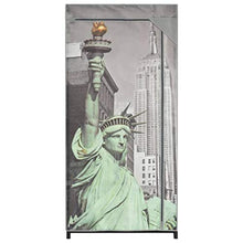 mewmewcat Armadio New York in Tessuto 75x45x160 cm