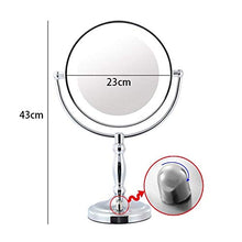 DJY-JY Specchio da bagno Specchio cosmetico Led Incandescente 360 gradi; 3 volte rotante, bifacciale specchio cosmetico ingrandimento USB ricarica specchio